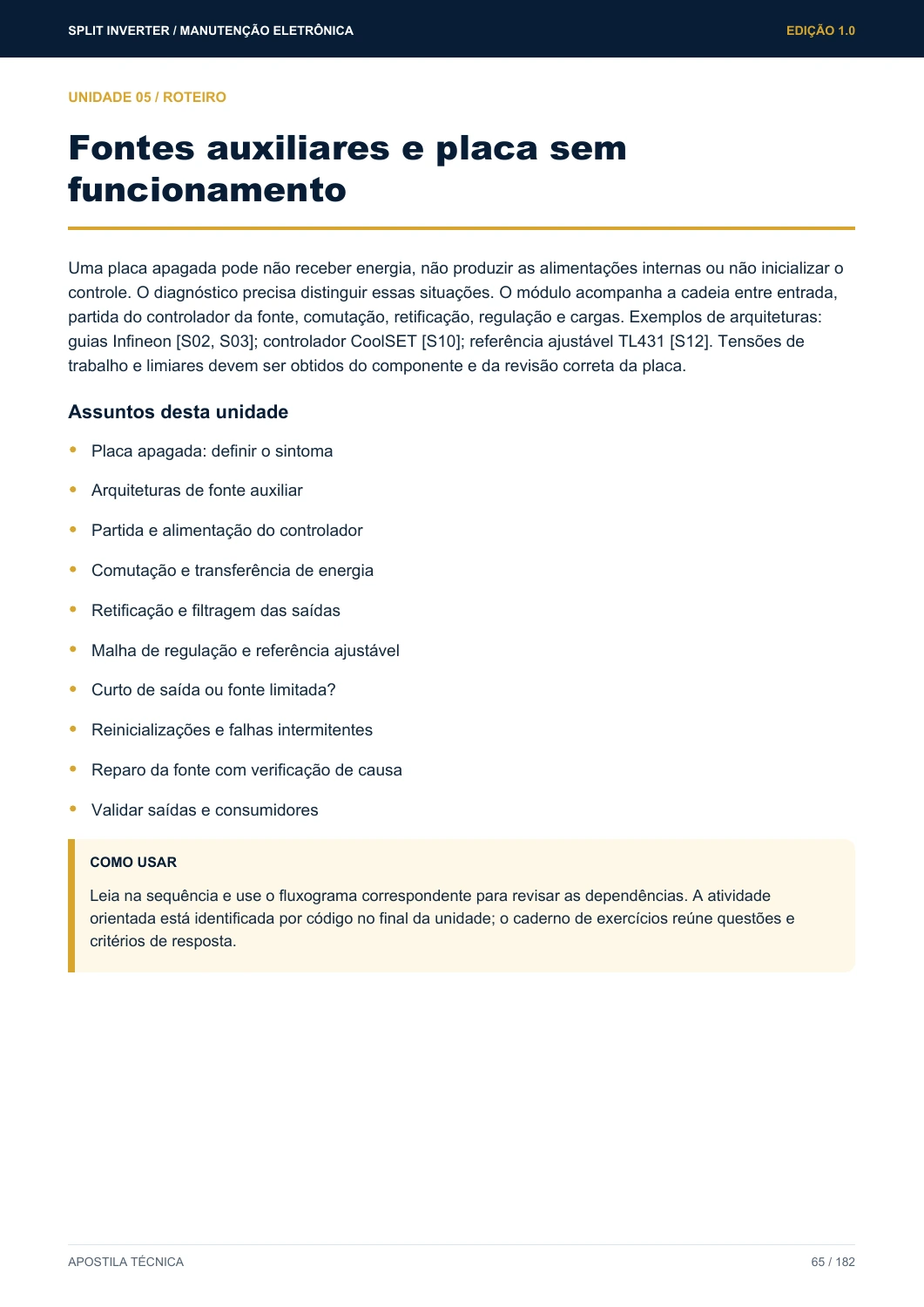 Página real: Fontes auxiliares